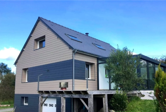 Extension et surélévation bois à Bréhat